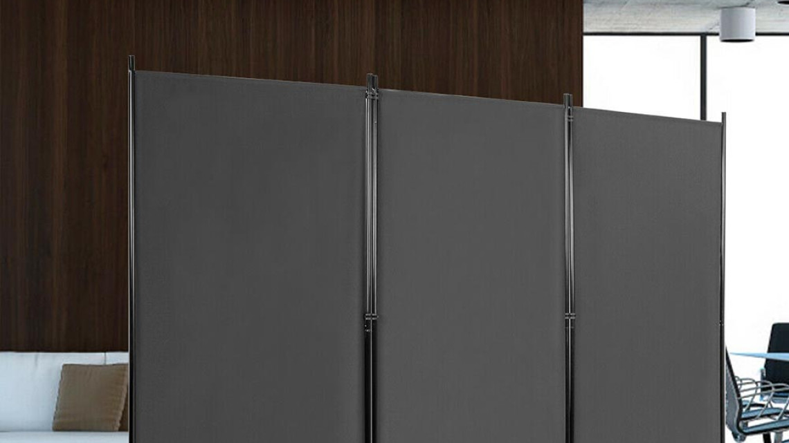 Timeless Tools Mobil térelválasztó 260x180cm, szürke