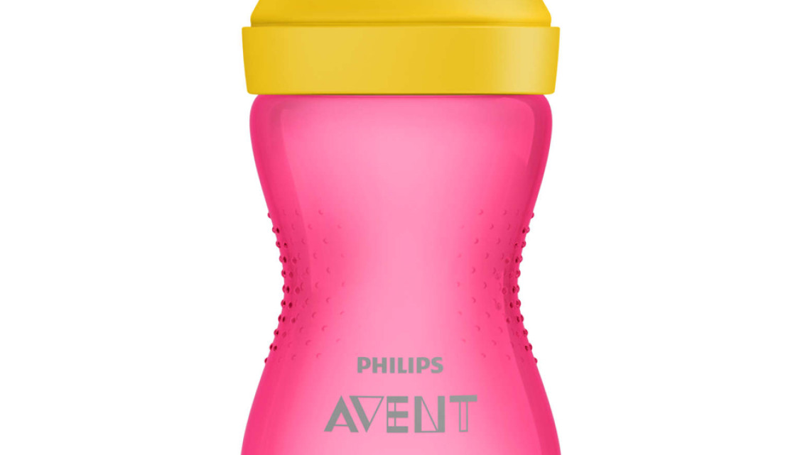 Avent itatópohár kemény itatófejes 300ml lányos 