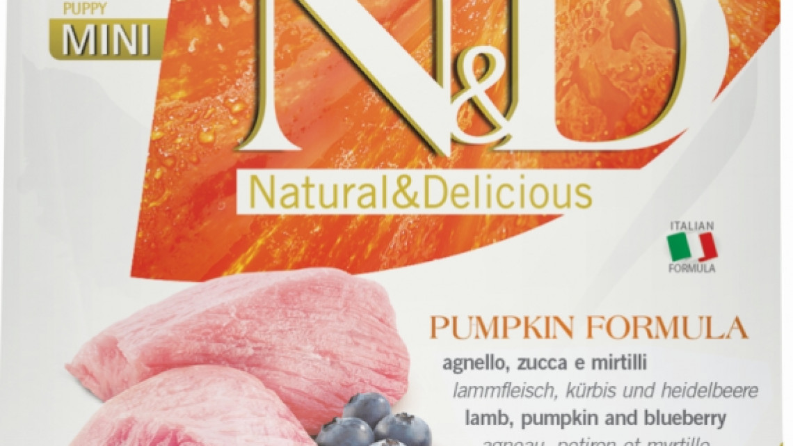 N&amp;D Dog Grain Free bárány&amp;áfonya sütőtökkel puppy mini 800g