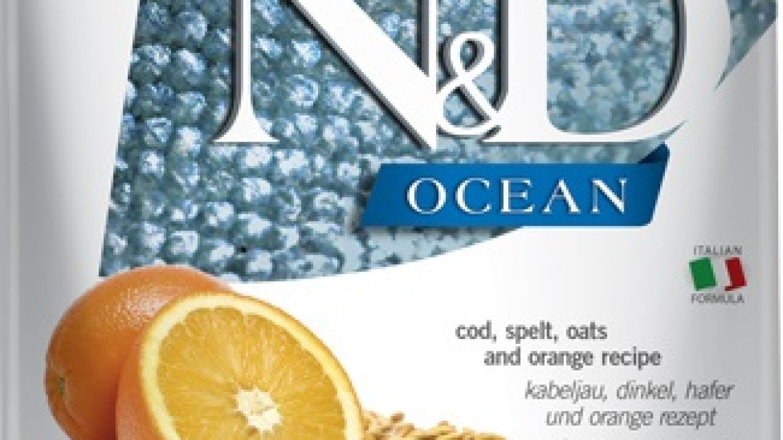 N&amp;D Dog Ocean tőkehal, tönköly, zab&amp;narancs adult mini 7kg