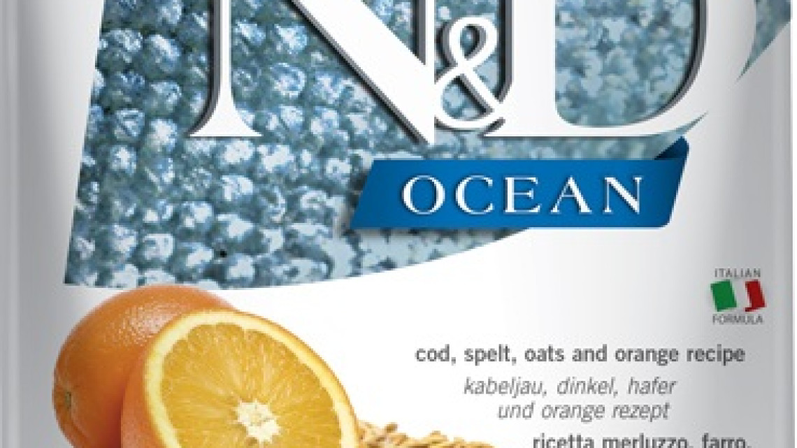 N&amp;D Dog Ocean tőkehal,tönköly,zab&amp;narancs adult medium&amp;maxi 12kg