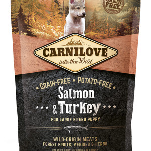 CarniLove Puppy Large Salmon &amp; Turkey- Lazac-Pulyka Hússal 1,5kg