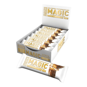 Magic Bar protein szelet - Salted Nuts &amp;amp; Caramel - 24x45g Box - PureGold