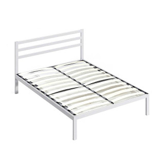 Timeless Tools Bella fém ágykeret ajándék ágyráccsal, több méretben és színben-Fehér 160x200 cm-es-fehér