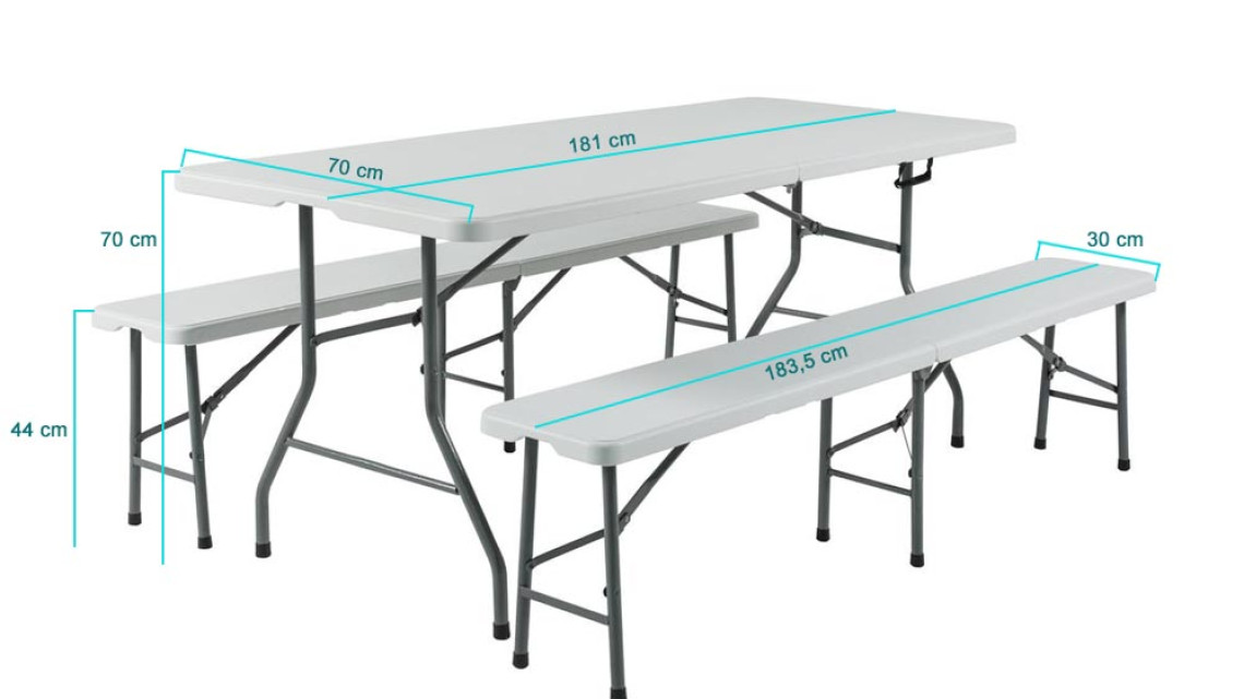 Timeless Tools Hordozható sörpad garnitúra