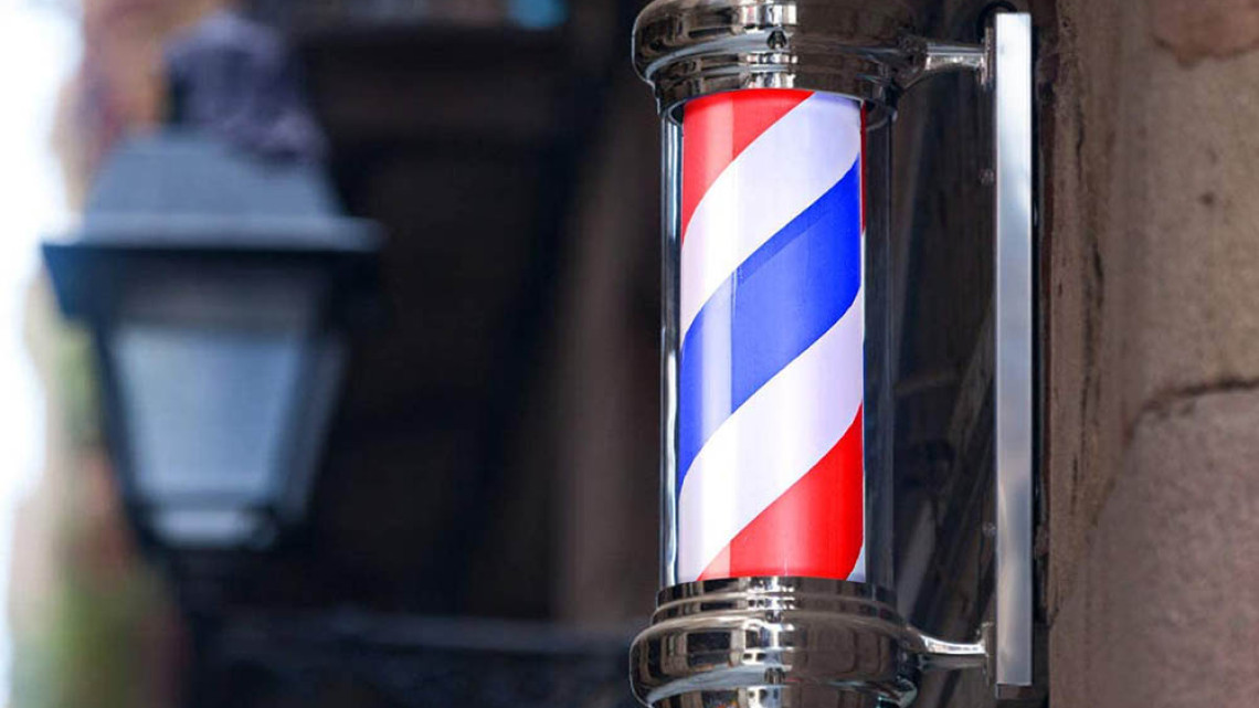 Timeless Tools Világító barber shop cégér 