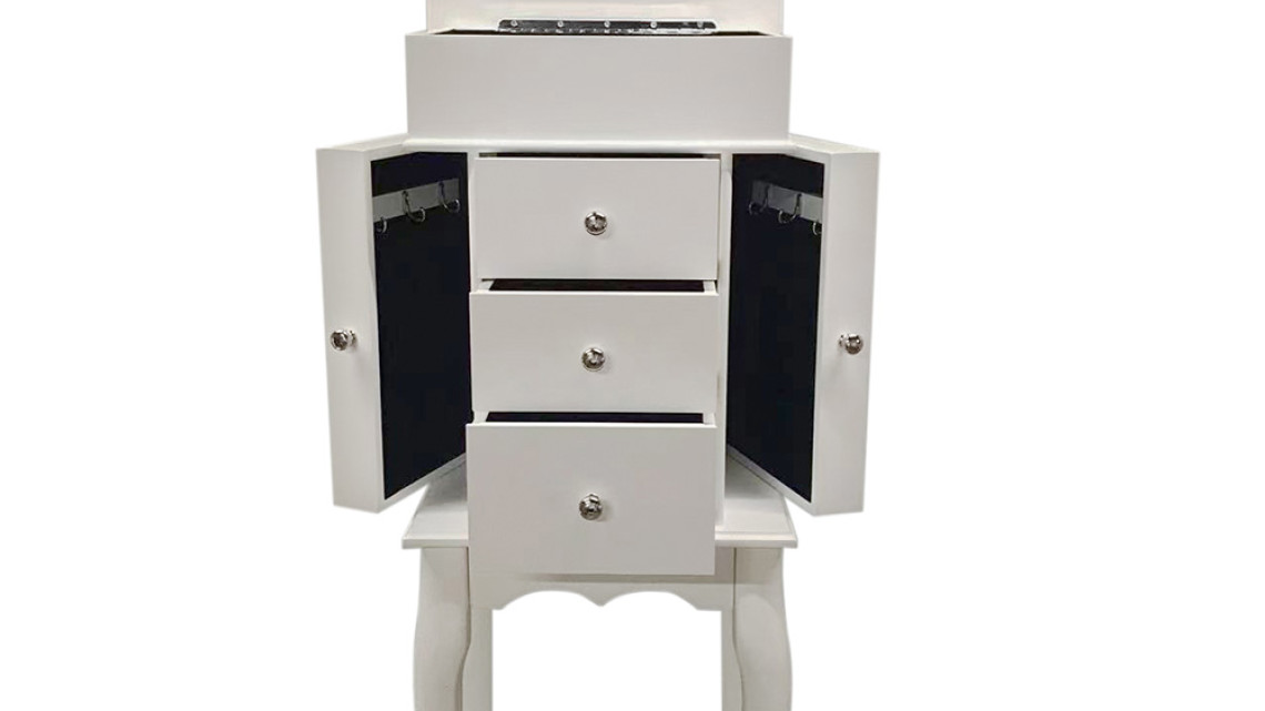 Timeless Tools Ékszertartó szekrény, fehér 