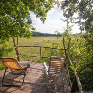 Szállás az Őrségben a KercaBio Farm hangulatos lombházaiban.