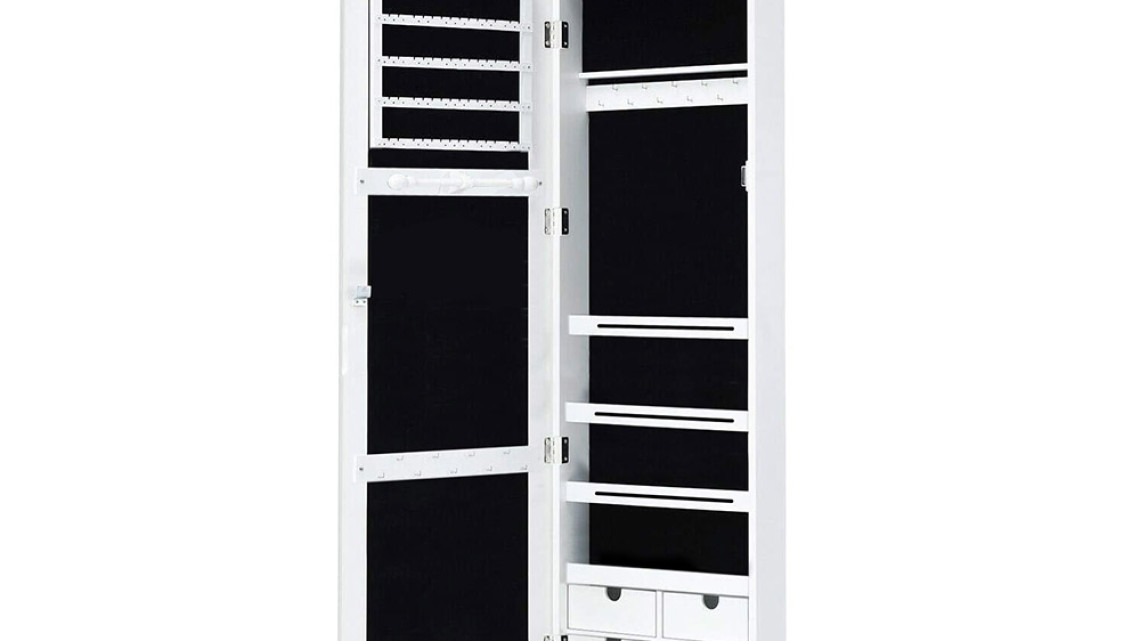 Timeless Tools Fali tükrös ékszertartó világítással