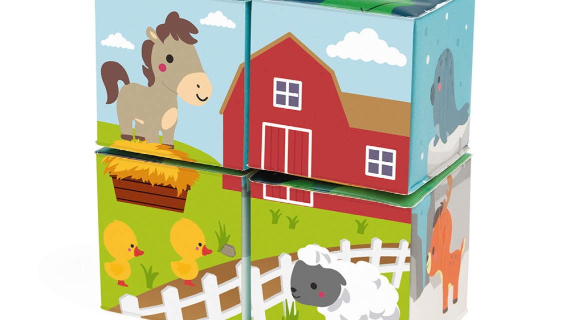 Janod 04713 Fürdőjáték 4 mesekocka