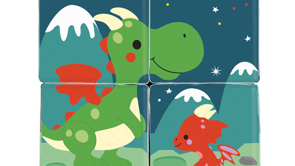 Janod 04713 Fürdőjáték 4 mesekocka