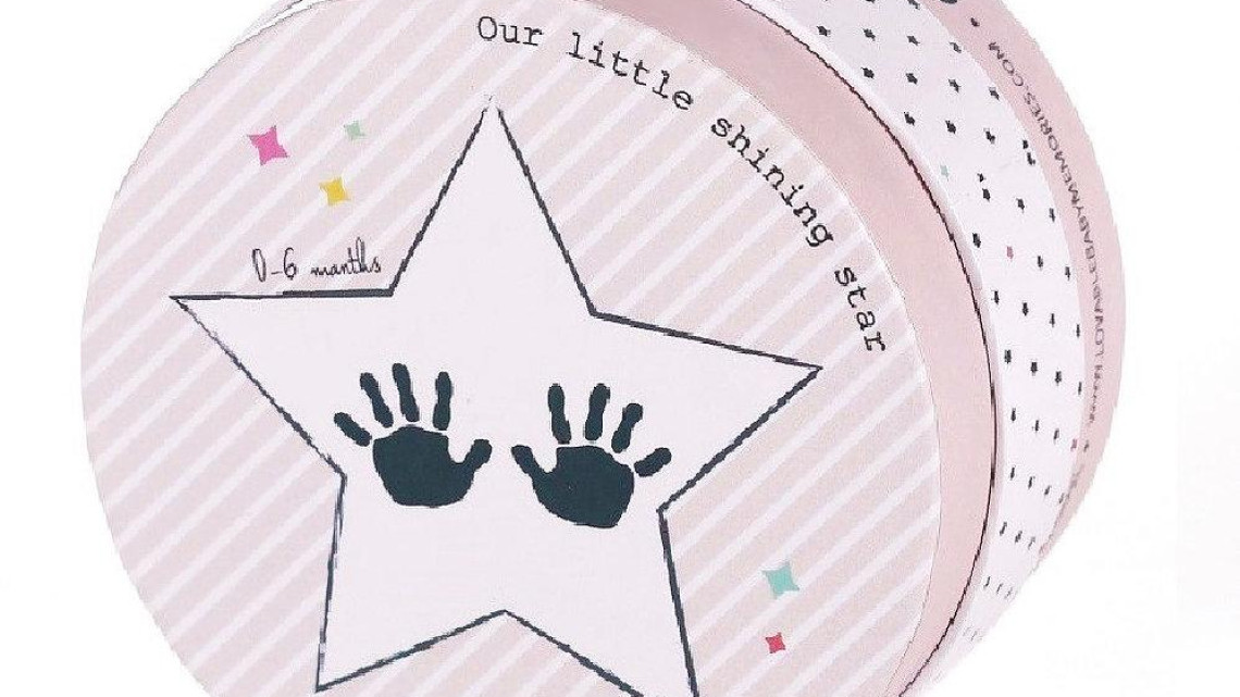 TIPITOE kéznyomat készítő, 0-6 hónap, rózsaszín