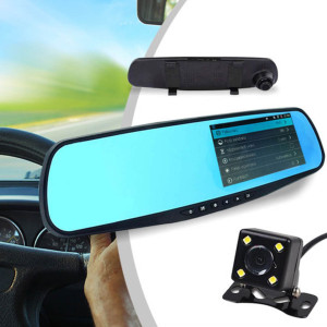 Timeless Tools Visszapillantó tükörbe épített eseményrögzítő kamera és tolatókamera, magyar menüs