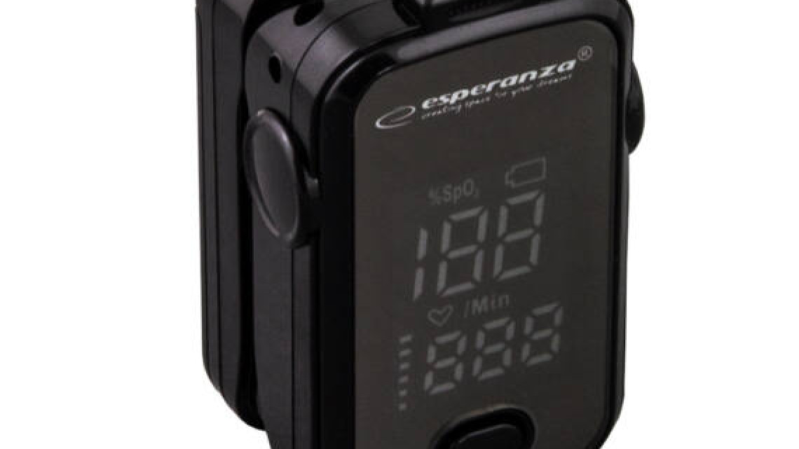 Esperanza ECO001 spO2 35%-100% ujjra csíptethető fekete pulzoximéter
