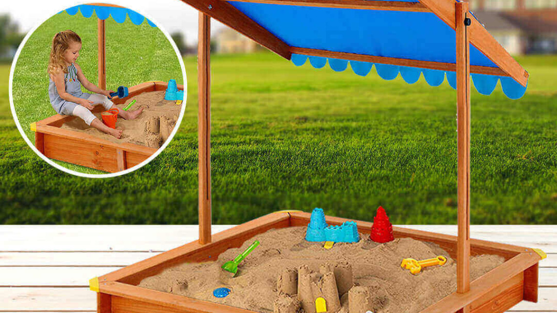 Timeless Tools Homokozó árnyékoló tetővel