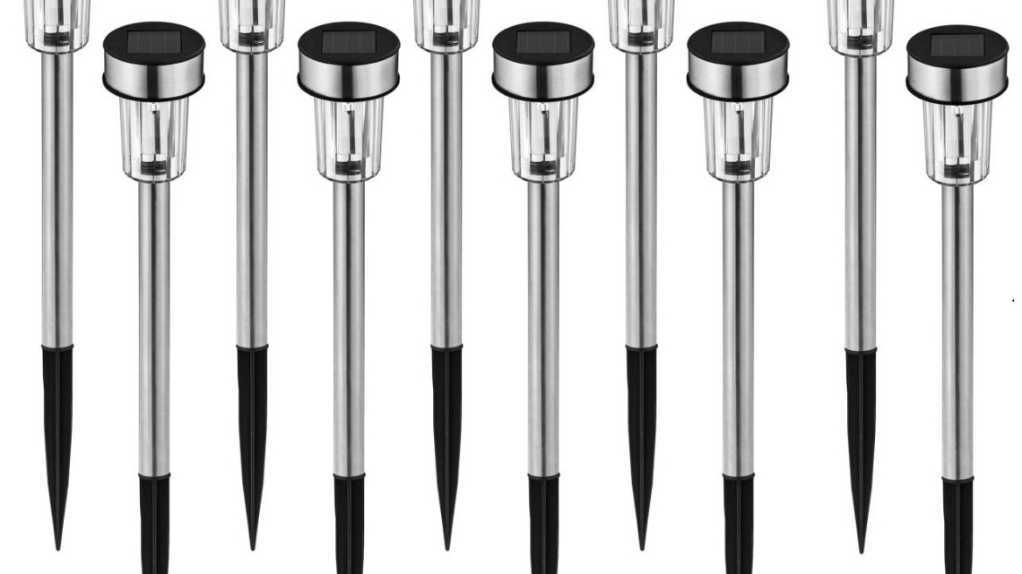 Timeless Tools Leszúrható napelemes kerti lámpa, 10 db