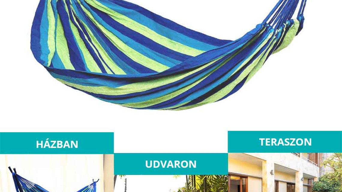 Timeless Tools Kétszemélyes függőágy-kék