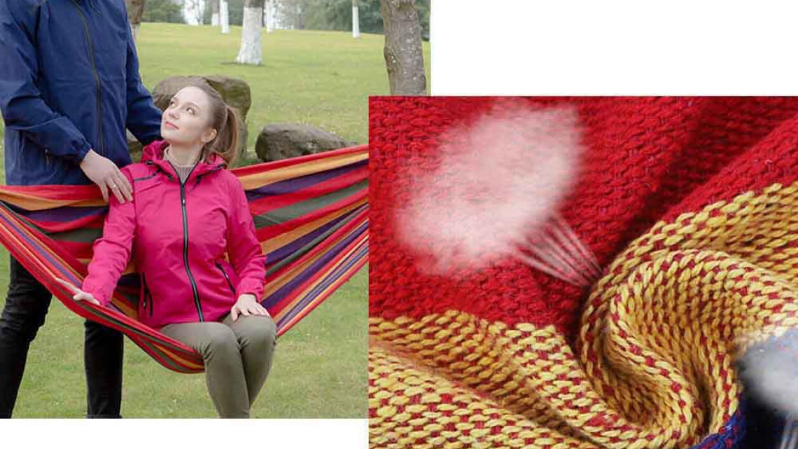 Timeless Tools Kétszemélyes függőágy-piros