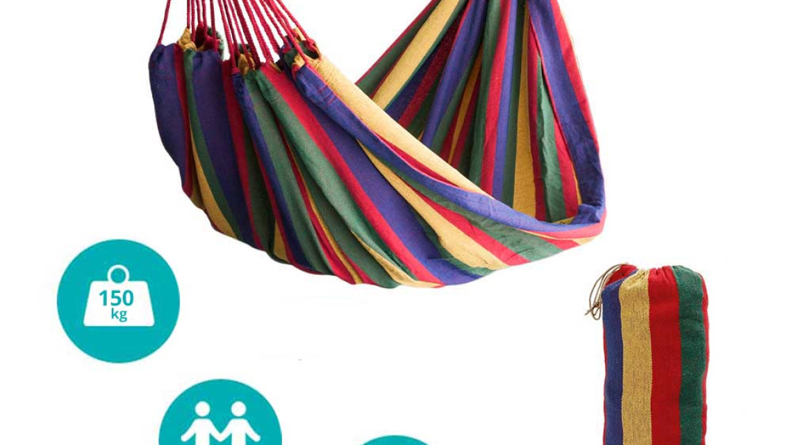 Timeless Tools Kétszemélyes függőágy-piros