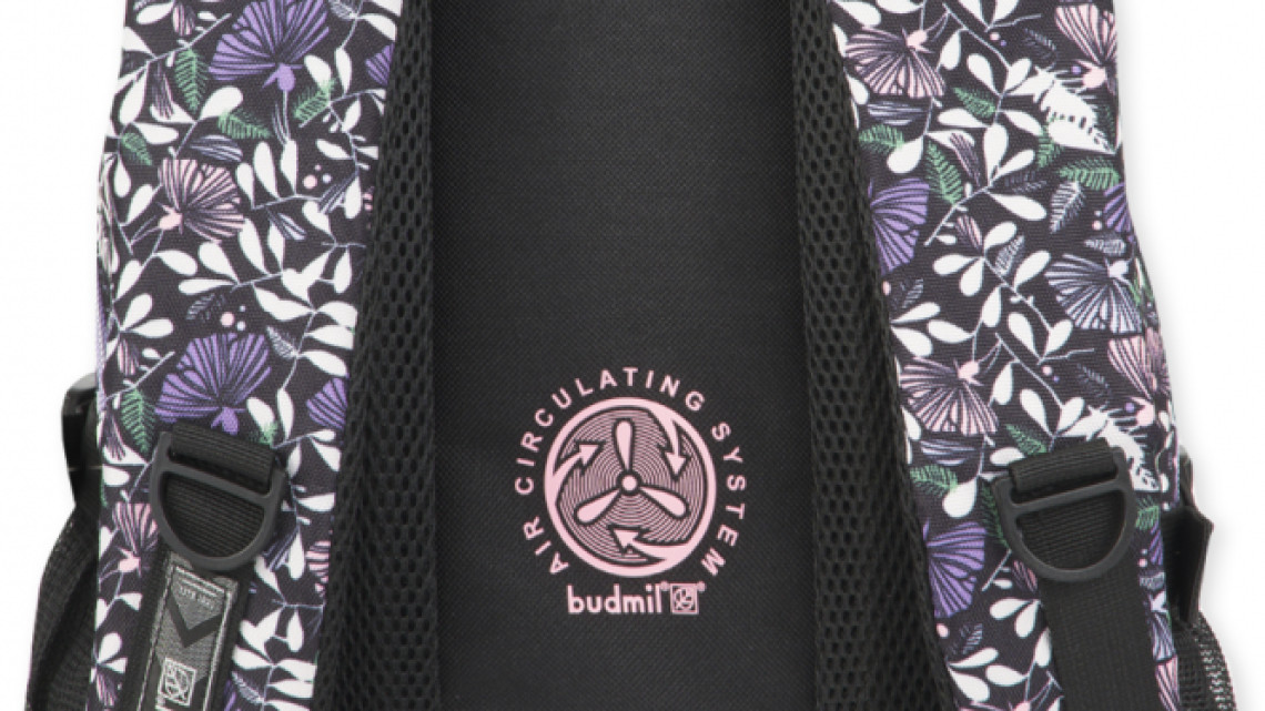 Budmil hátitáska, Portia, Virágos, Lányos