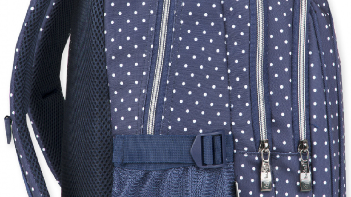 Budmil hátitáska, Portia, Pöttyös, Lányos