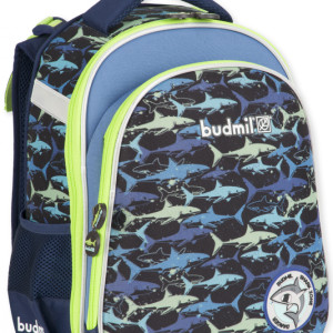 Budmil ergonómiai hátitáska, Cápás