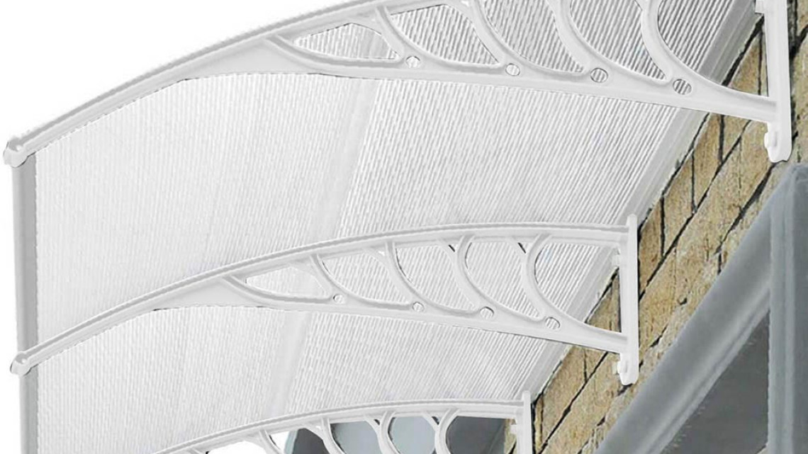 Timeless Tools Műanyag előtető több méretben és színben-240x90 cm-fehér