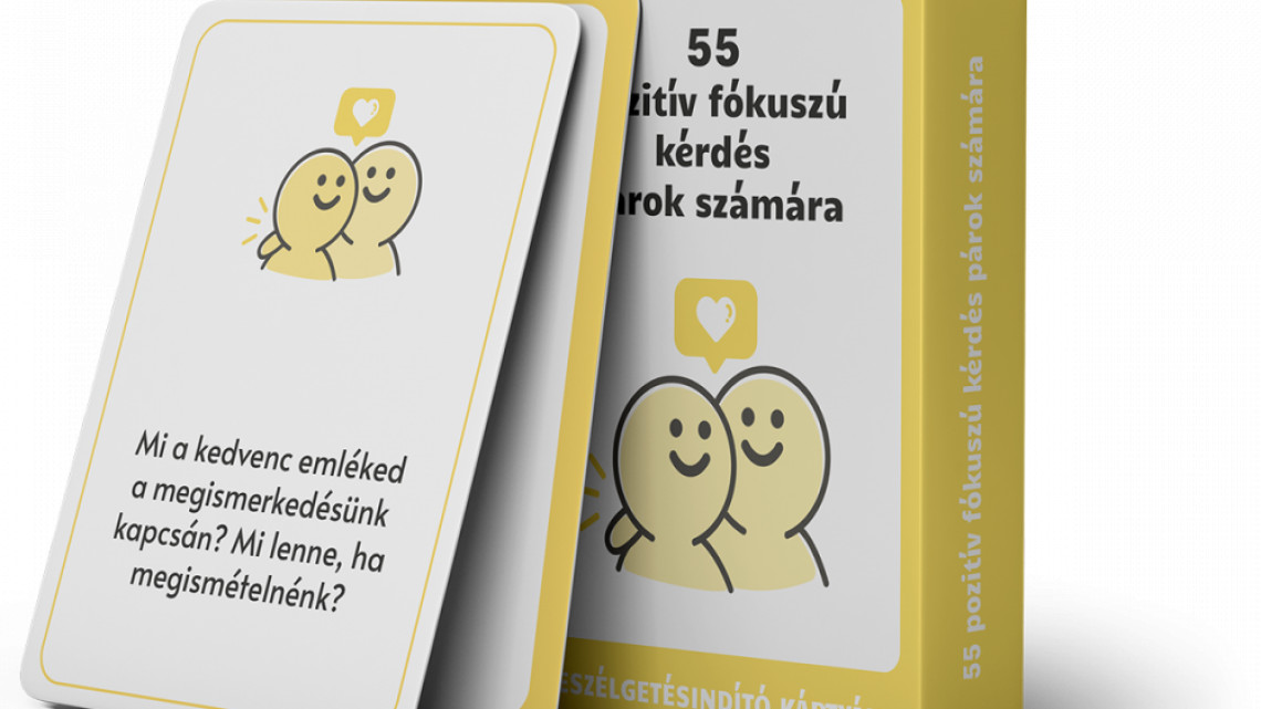 55 pozitív fókuszú kérdés párok számára (beszélgetésindító kártyák)