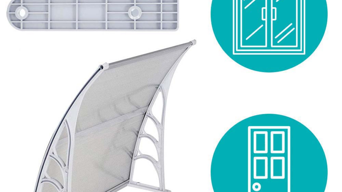 Timeless Tools Műanyag előtető több méretben és színben-120x90 cm-fehér