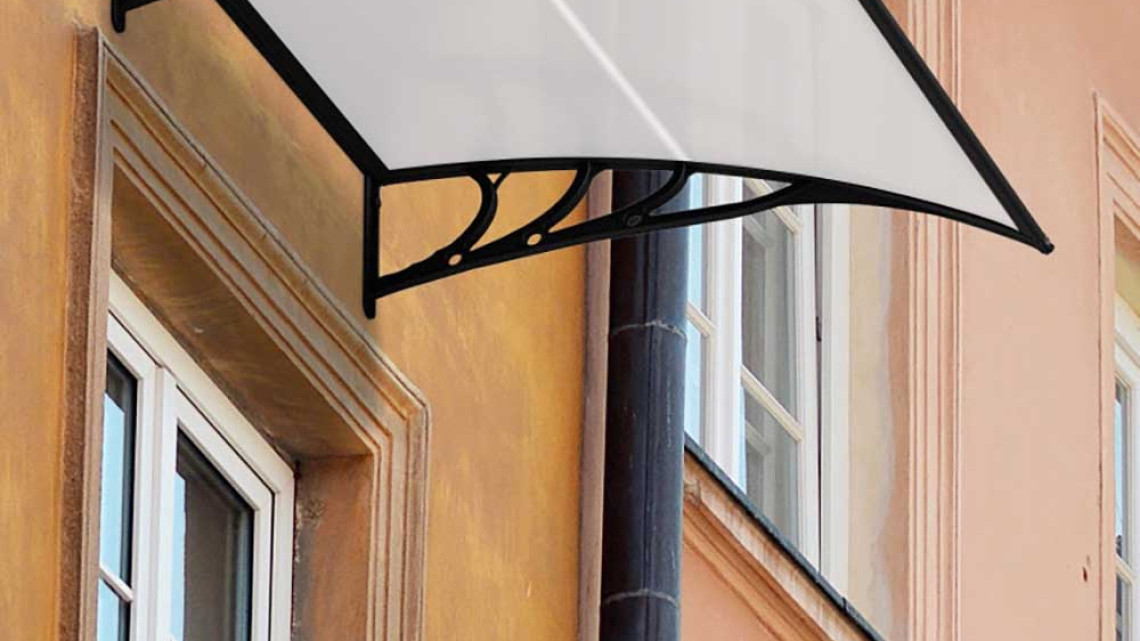 Timeless Tools Műanyag előtető több méretben és színben-120x90 cm-fekete