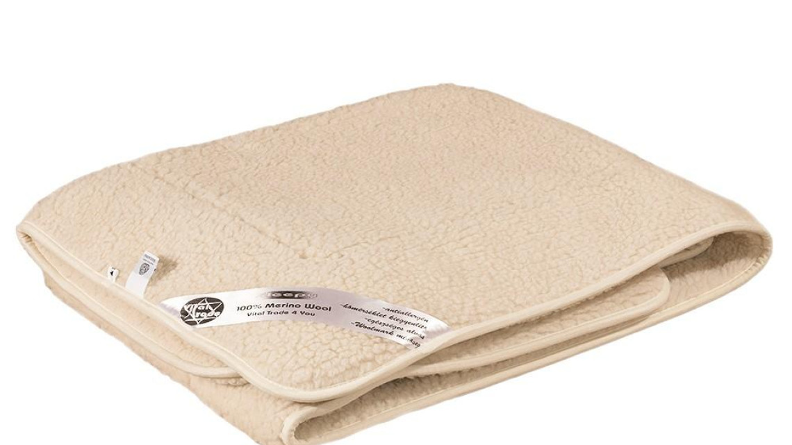 Sleepy - Natúr Gyapjú Derékalj-520gr/m2 / 90x200cm