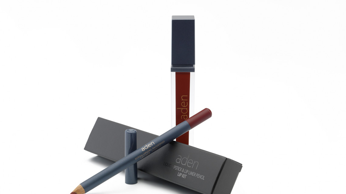 Aden Folyékony ajakrúzs és szájkontúr ceruza szett több árnyalatban