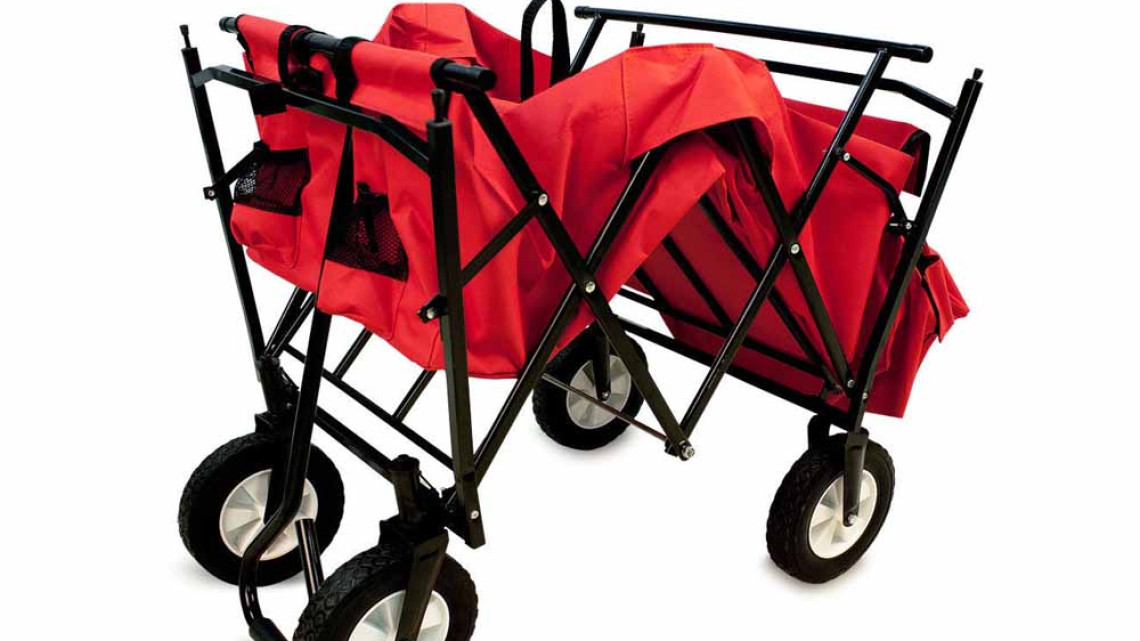 Timeless Tools Összecsukható kocsi tetővel, 2 színben-piros