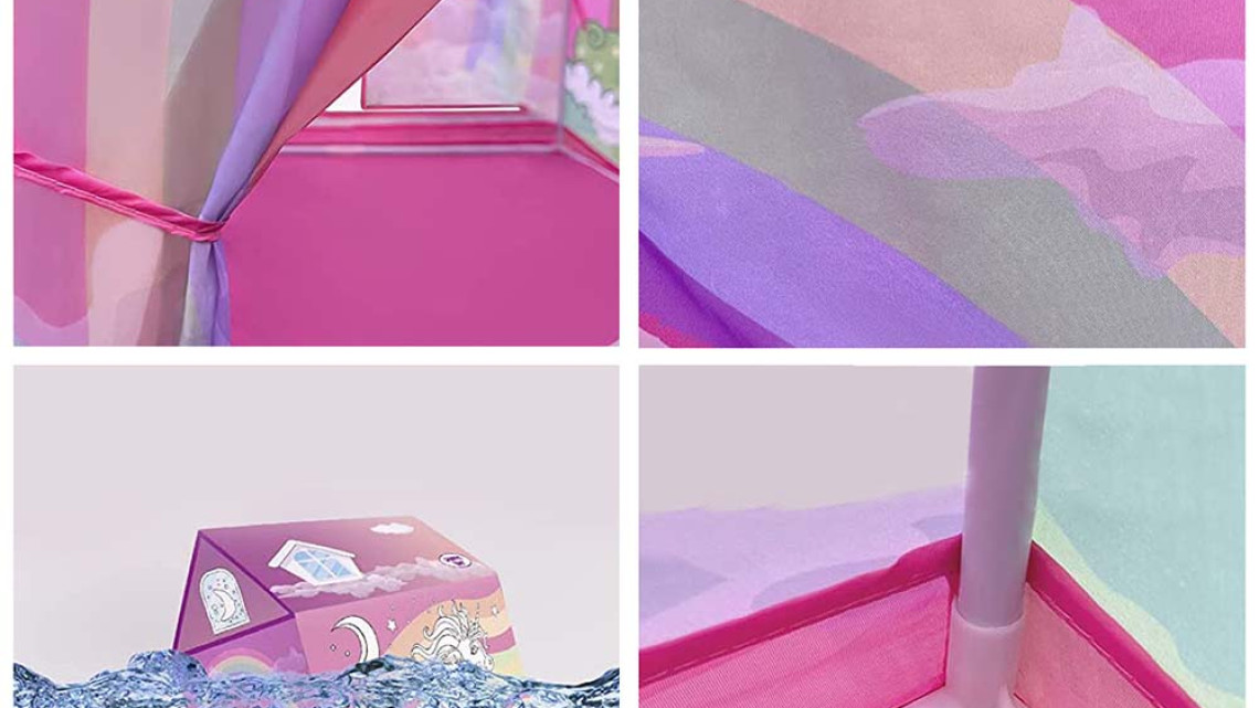 Timeless Tools Kiszínezhető játék sátor több típusban-unikornis