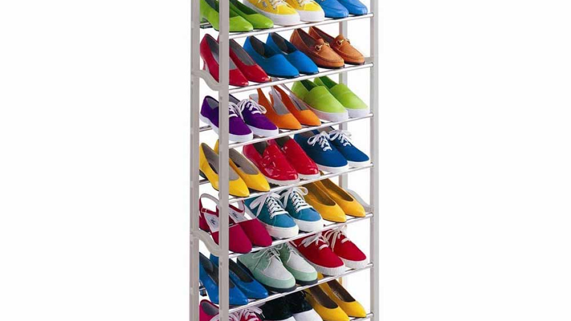 Timeless Tools 10 soros cipőtároló - fehér