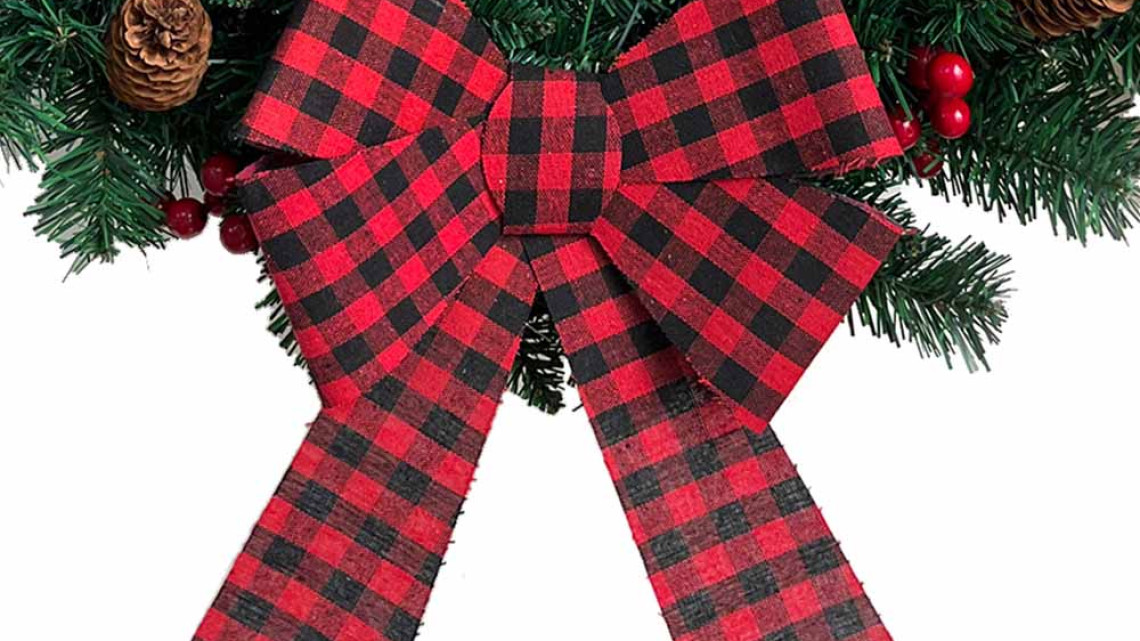 Timeless Tools Karácsonyi ajtódísz 60 cm-es, 50 LED -del