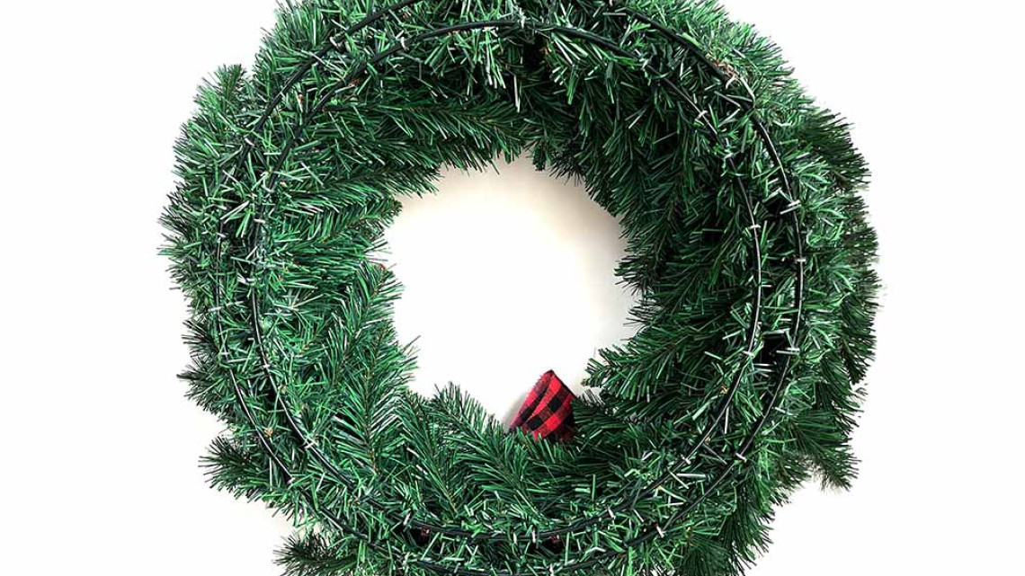 Timeless Tools Karácsonyi ajtódísz 60 cm-es, 50 LED -del