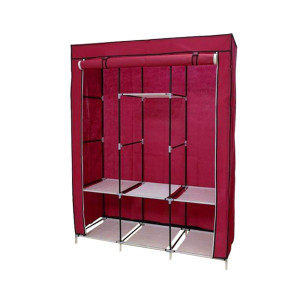 Timeless Tools Mobil ruhásszekrény 130x45x170 cm-es méretben-bordó