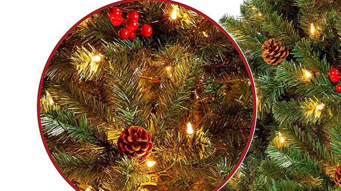 Timeless Tools LED-es műfenyő több típusban, melegfehér-260 LED-es, 180 cm