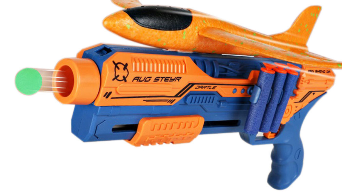 Timeless Tools Játékfegyver kiegészítőkkel több típusban-narancssárga