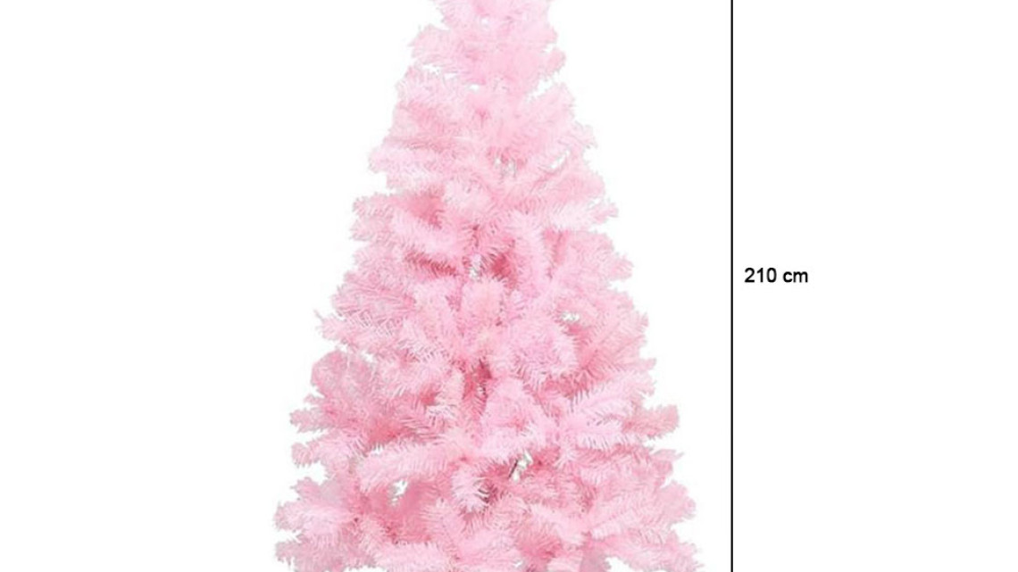 Timeless Tools Rózsaszín műfenyő - több méretben-210 cm-es