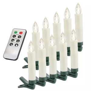 Timeless Tools Vezeték nélküli gyertya szett, 30 db-os, távirányítóval, több színben-színes