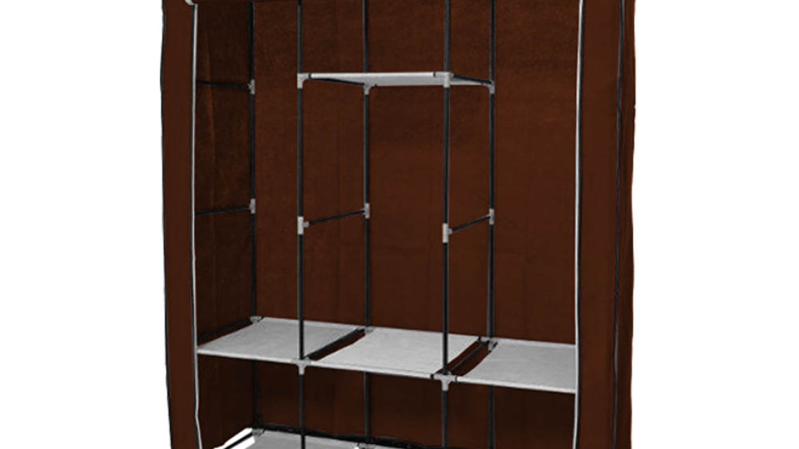 Timeless Tools Mobil ruhásszekrény 130x45x170 cm-es méretben-barna