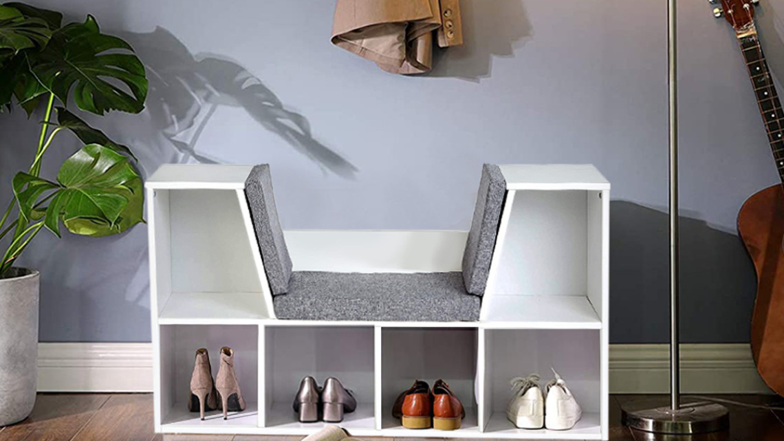 Timeless Tools Tárolópolc ülőhellyel, párnával