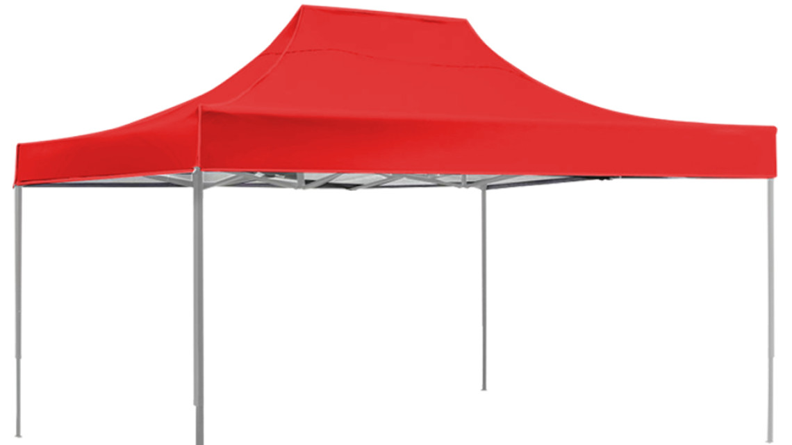 Timeless Tools Összecsukható kerti pavilon több típusban-2,9x4,25 méteres-piros-pavilon+hordtáska