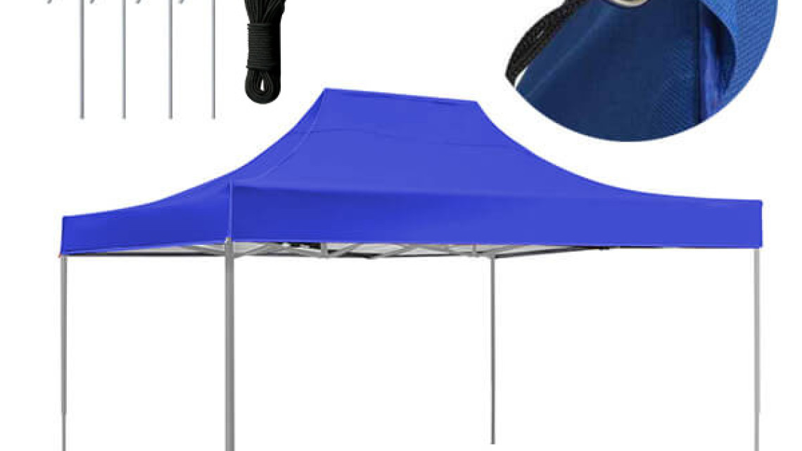 Timeless Tools Összecsukható kerti pavilon több típusban-2,9x4,25 méteres-piros-pavilon+hordtáska