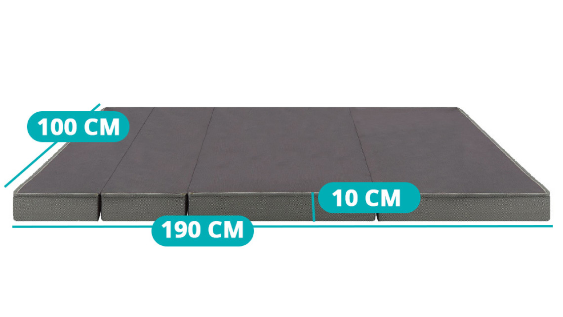 Timeless Tools Hordozható, összehajtható matrac táskában, 100*190*10 cm