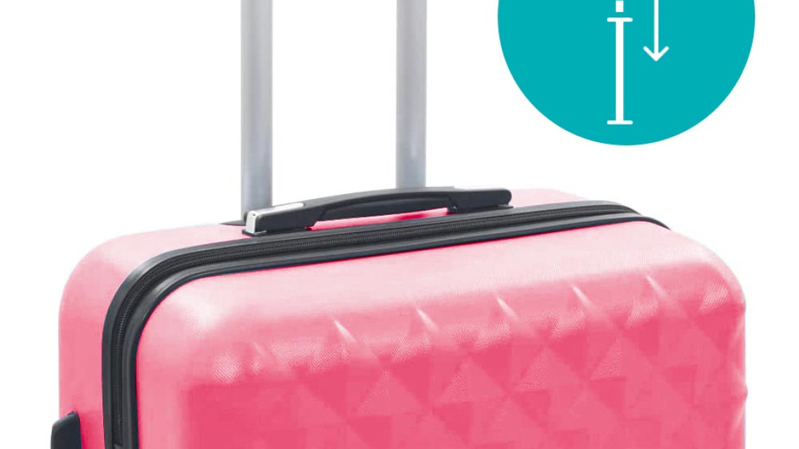 Timeless Tools Utazóbőrönd szett kozmetikai táskával, több színben-mályva