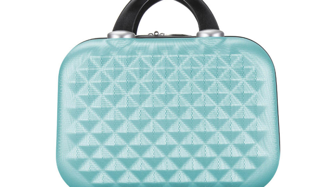 Timeless Tools Utazóbőrönd szett kozmetikai táskával, több színben-mentazöld