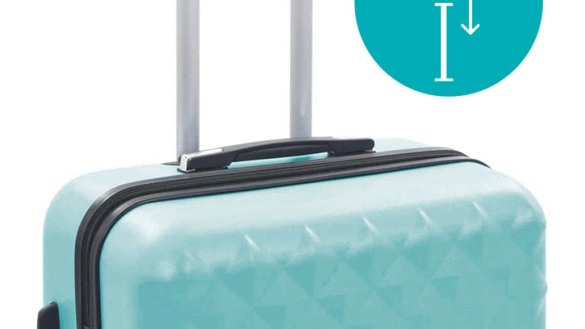 Timeless Tools Utazóbőrönd szett kozmetikai táskával, több színben-mentazöld